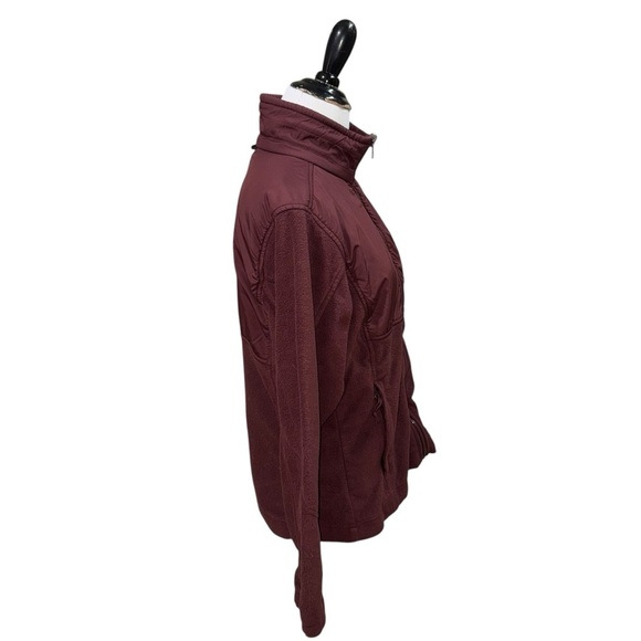 Columbia Women's M Medium Full Zip Fleece Jacket Fitted Outdoor Camping Hiking - Picture 4 of 7